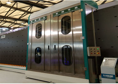 Silencer System Vertical Glass Cleaning Machine , Low-E Glass Glass Dryer Machine