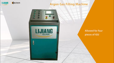 Double Glazing Hollow Glass PLC Argon Gas Filling Machine