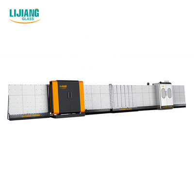 Flat Pressing External Lamination Insulating Glass Production Line Machinery With Argon Gas Filling