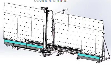Max Glass Szie 2500*4500mm Vertical Insulating Glass Machine / Double Glass Machine Sealing Robot