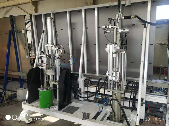 Max Glass Szie 2500*4500mm Vertical Insulating Glass Machine / Double Glass Machine Sealing Robot