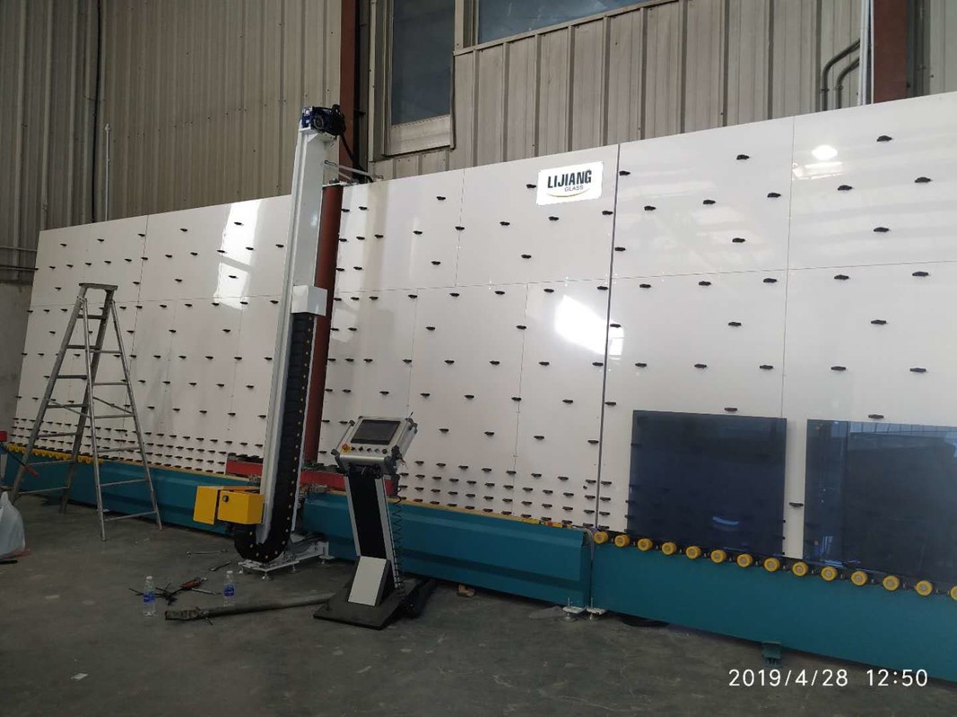 Vertical Smart Automatic Insulating Glass Coating Deletion Line 2500*4500mm Max Glass Size