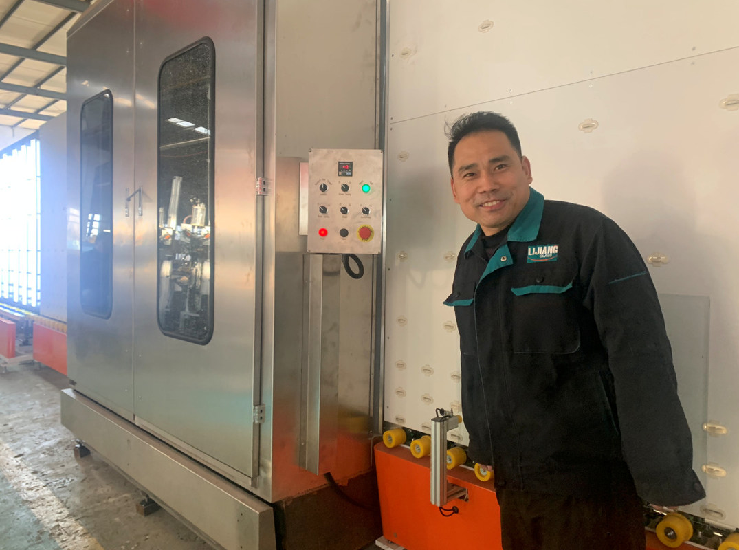 Horizontal Insulating Glass Automatic Double Glazing Production Line For Double Glass