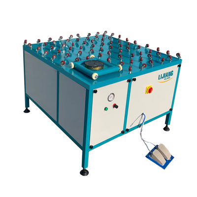 2500mm Rotating Glass Turning Table With Rollers Double Glass Processing