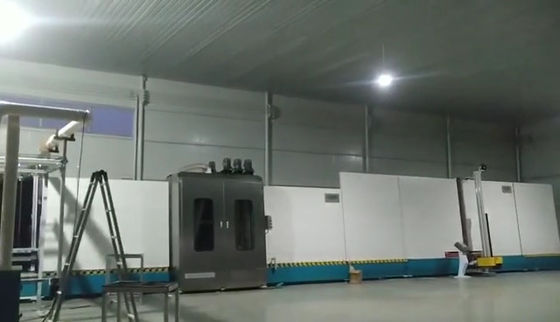 3-15mm Flat Insulating Glass Production Line With 3 Pairs Low E Soft Washing Brushes