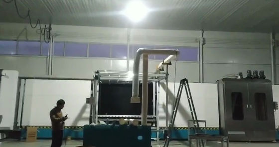 Super intelligent, fast and customizable hollow glass processing production line includes inflatable function