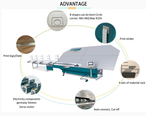 Aluminum Frame Bar Cutting And Bending Equipment Aluminum Spacer Bar Machine