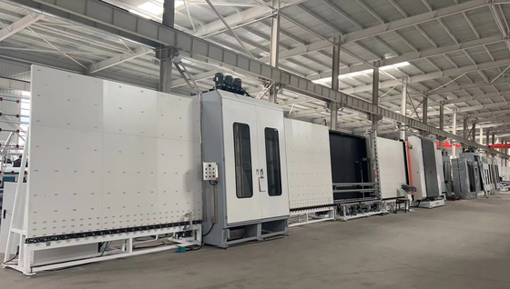 Air Float Insulating Glass Production Line With Gas Filling And Online Displayed
